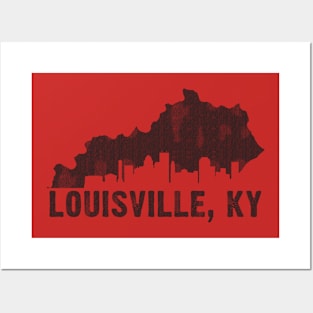 Louisville Kentucky Skyline Posters and Art